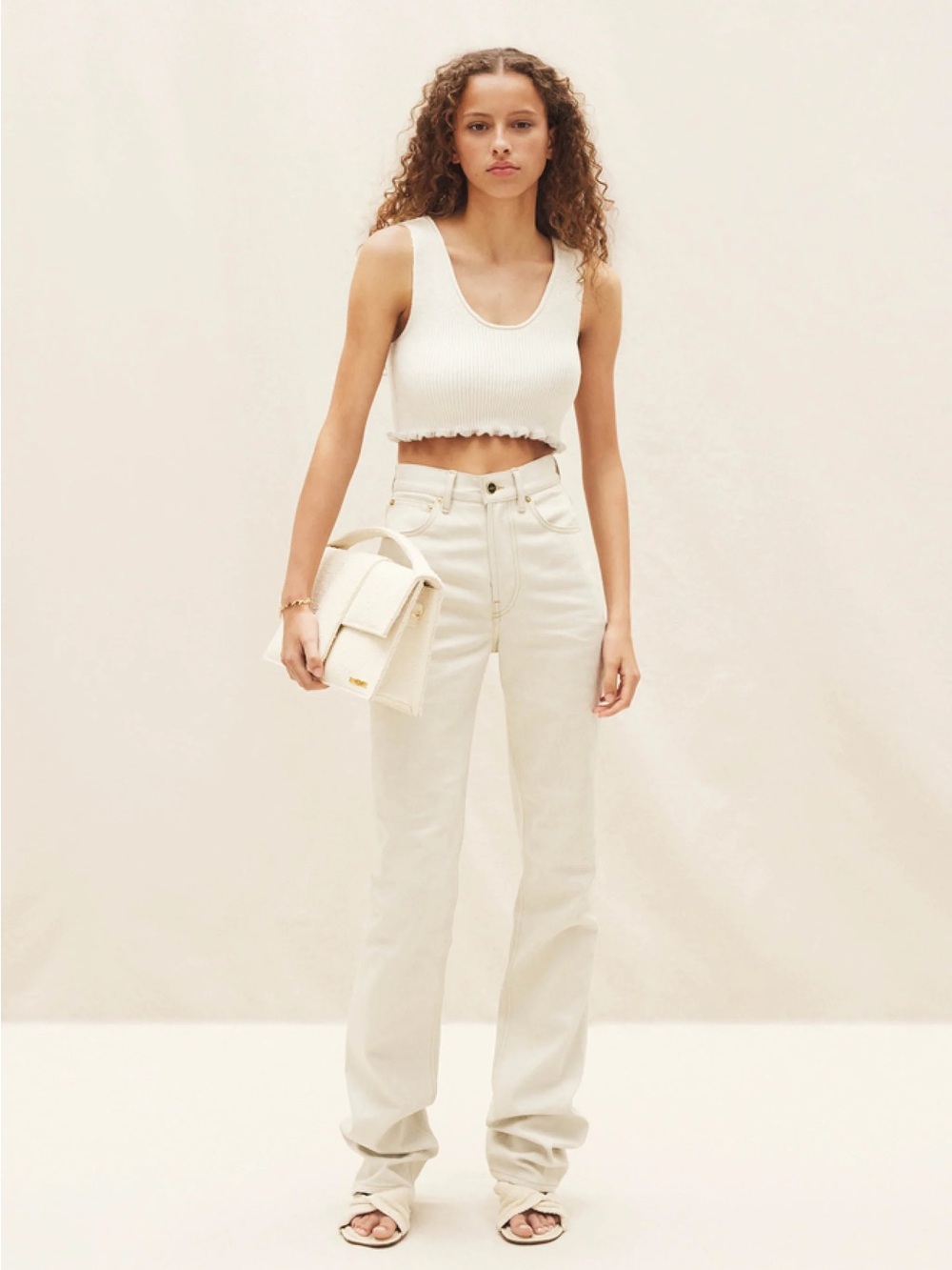 Jacquemus Beige/Tan High-Rise Jeans